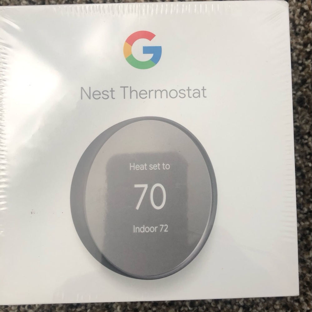 Google Nest Thermostat in Charcoal